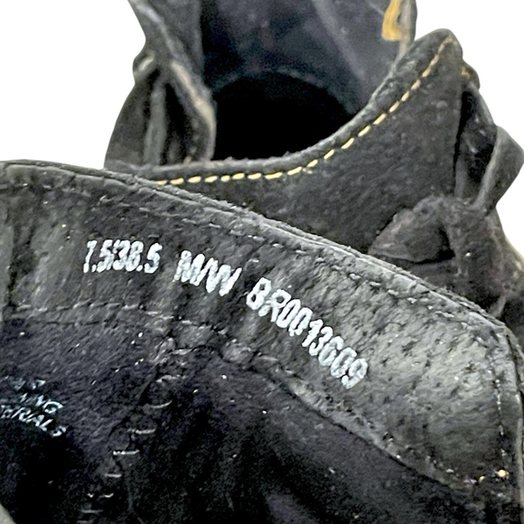 Born Womens 7.5 Tarkiln Bootie Ankle Boot Suede Leather Side Zip Round Toe Black - Picture 12 of 16